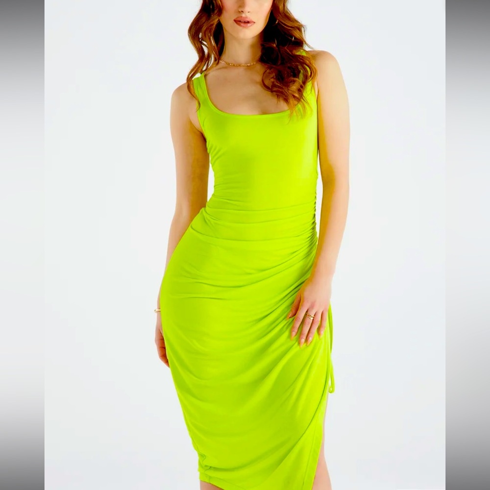 Ruched Maxi Tank Dress